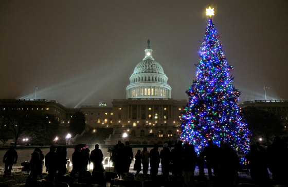 Pelosi Presides Over Capitol Christmas Tree Lighting Ceremony