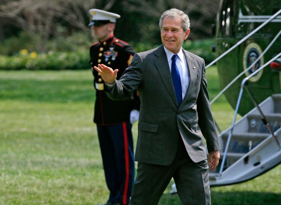 President Bush Returns To White House