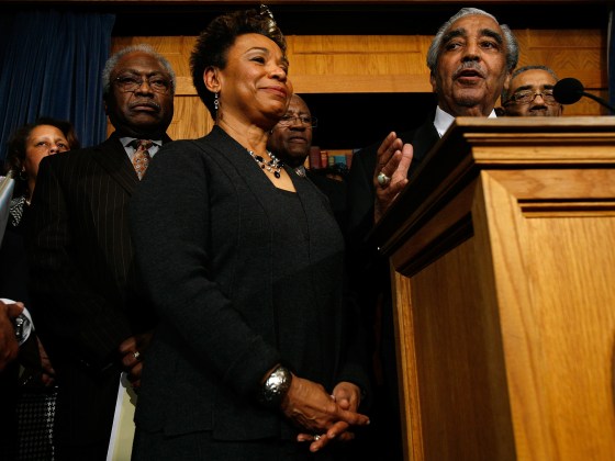 Congressional Black Caucus Holds Press Conference On Stimulus Bill