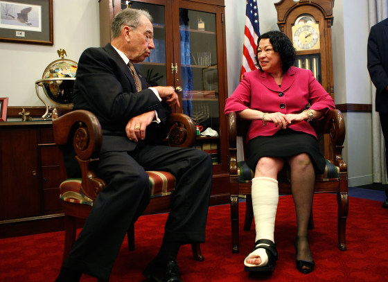 Sonia Sotomayor Meets Senators On Capitol Hill