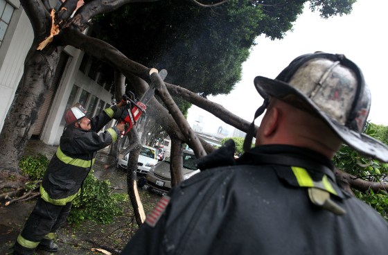 Big Storm Brings Heavy Rains And Winds To Northern And Southern California