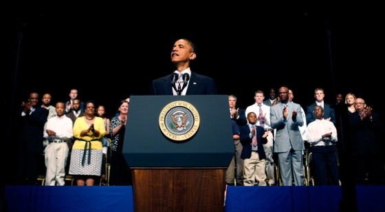 Image: BEST PIX: Obama Makes Father's Day Speech