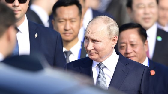 Russian President Putin arrives in Beijing to meet with his Chinese counterpart