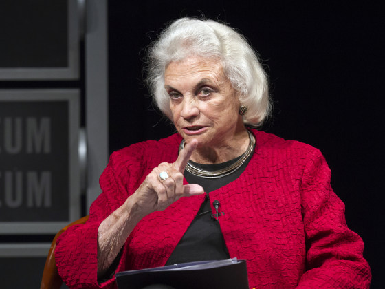 FILE- In this April 11, 2012 file photo, former Supreme Court Justice Sandra Day O'Connor speaks during a forum to celebrate the 30th anniversary of OConnors appointment to the Supreme Court, at the Newseum in Washington. (AP Photo Manuel Balce...