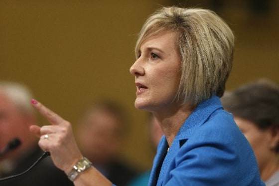 Becky Gerritson of the Wetumpka, Ala. Tea Party testifies on Capitol Hill in Washington, Tuesday, June 4, 2013, before the House Ways and Means Committee hearing with organizations that say they were unfairly targeted by the Internal Revenue Service...