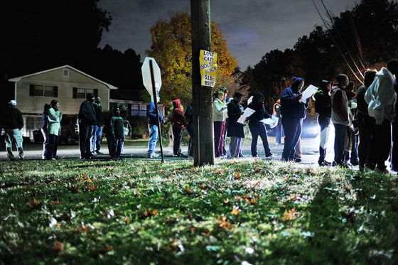 Voters wait in line near the Irondale Senior Citizens' Center, near Birmingham, Ala., Tuesday, Nov. 6, 2012. (Photo by Tamika Moore/The Birmingham News/AP)