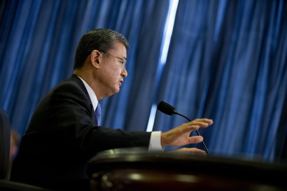 Veterans Affairs Secretary Eric Shinseki testifies on Capitol Hill in Washington, D.C., Oct. 9, 2013.