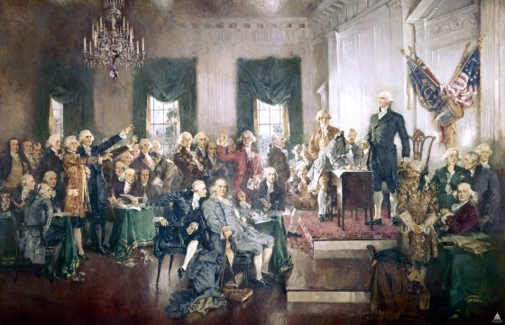 Scene at the Signing of the Constitution of the United States by Howard Chandler Christy