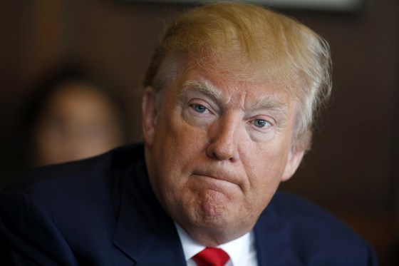 Donald Trump speaks with the Chicago Tribune Editorial Board, June 29, 2015 in Chicago. (Photo by Michael Tercha/Chicago Tribune/TNS/Getty)