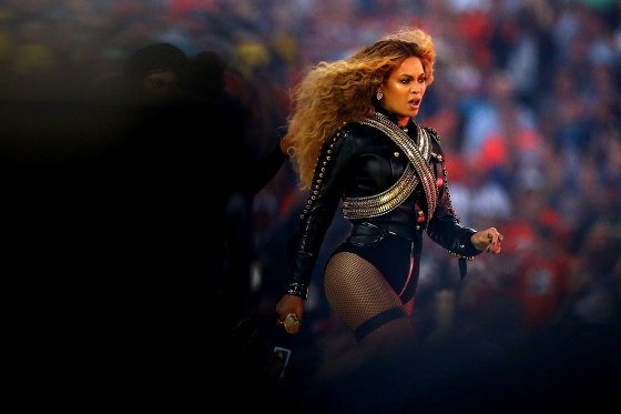 Beyonce performs during the Pepsi Super Bowl 50 Halftime Show at Levi's Stadium on Feb. 7, 2016 in Santa Clara, Calif. (Photo by Ronald Martinez/Getty)