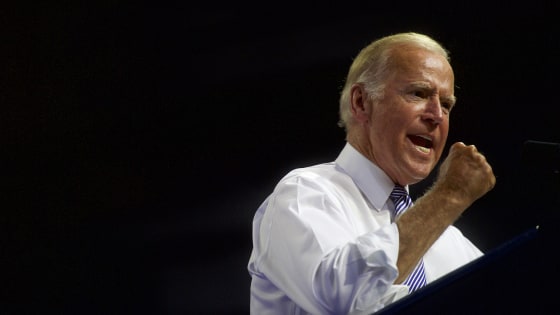 Vice President Joe Biden speaks at a rally with Democratic Presidential nominee Hillary Clinton at Riverfront Sports athletic facility on Aug. 15, 2016 in Scranton, Pa. (Photo by Mark Makela/Getty)