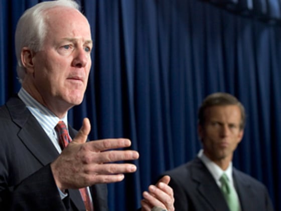Senator John Cornyn (L), Republican from