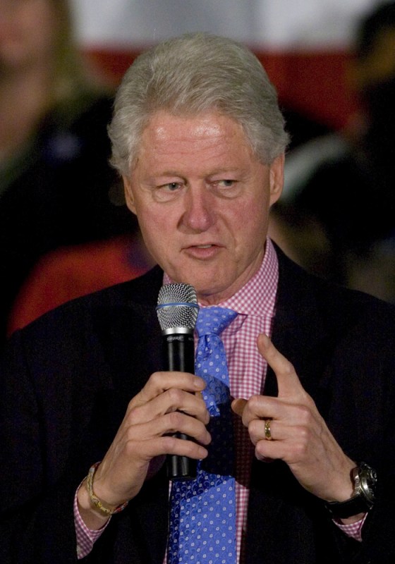 Image: Bill Clinton campaigns in Barnwell, South Carolina