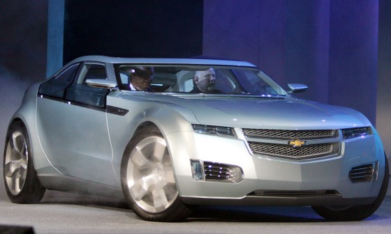 Image: A Chevrolet Volt electric hybrid vehicle