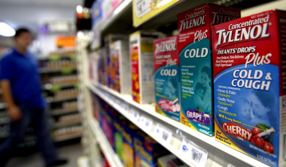 Image: Some Children's Cold Medicines voluntarily recalled in 2007 for risk of overdose