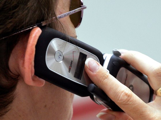 Image: Person talking on cell phone