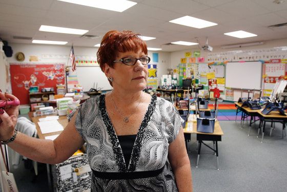 Image: Principal in vacant classroom following Ariz. immigration law