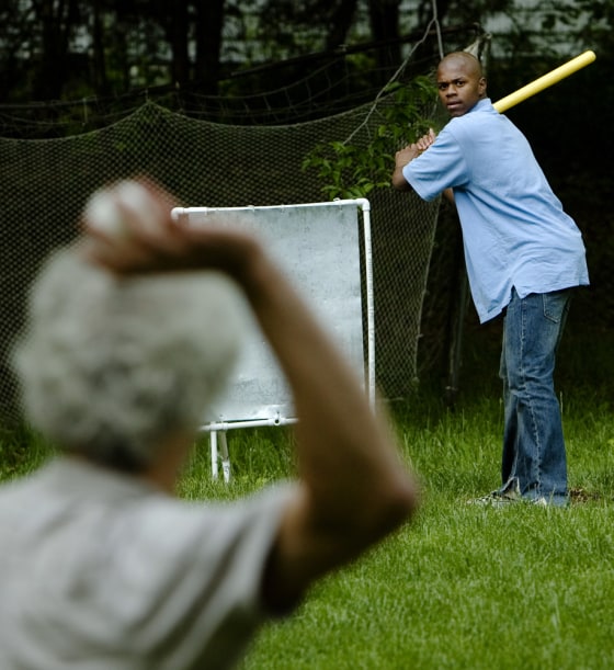 Image: John Mould and his son Eric Jones
