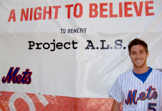 Dave Annable attends a recent fundraising event for Project A.L.S. sponsored by the New York Mets.