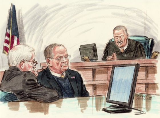 Image: Courtroom sktech