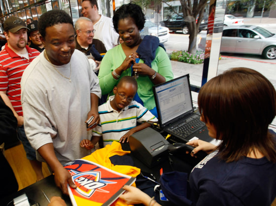 Image: Oklahoma City Thunder merchandise