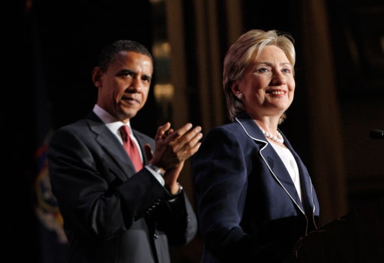 Image: Barack Obama, Hillary Rodham Clinton