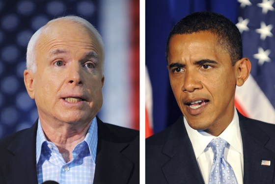 Image: John McCain and Barack Obama