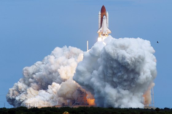 Space Shuttle Discovery Lifts Off For International Space Station