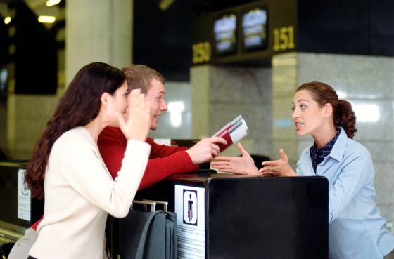 Trouble at the check-in desk