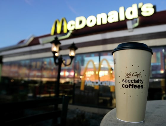 Image: A cup of McDonald's specialty coffee