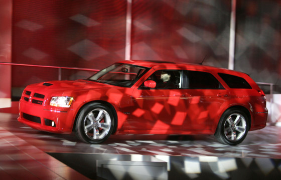 The 2008 Dodge Magnum SRT is driven onto