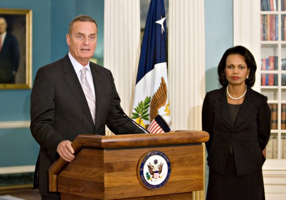 Image: James Jones, Condoleezza Rice