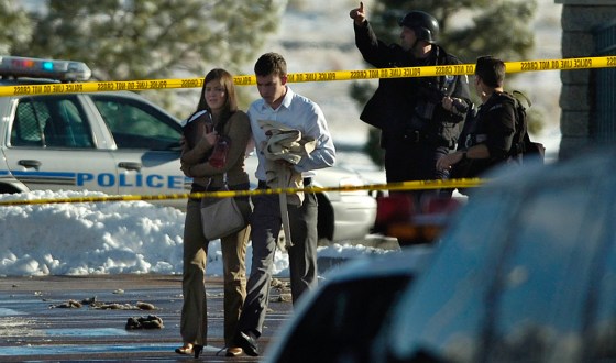 Image: Law enforcement officials swarm New Life Church