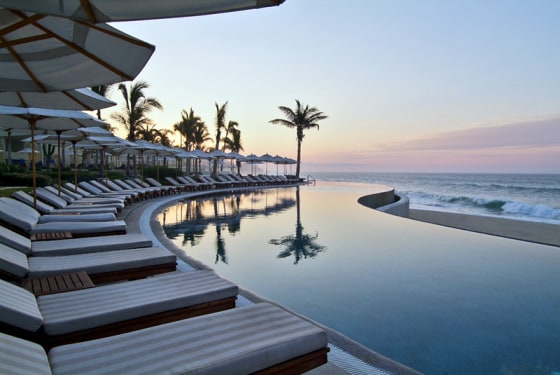 For $8.4 million, guests arrive by private jet, play 18 holes of golf with Jack Nicklaus or Robert Trent Jones II and sleep in the presidential suite equipped with a private butler and chef at the Marquis Los Cabos Beach, Golf, Spa & Casitas Resort, Mexico. Grammy-wining musician Carlos Santana will even rock you during a private concert.