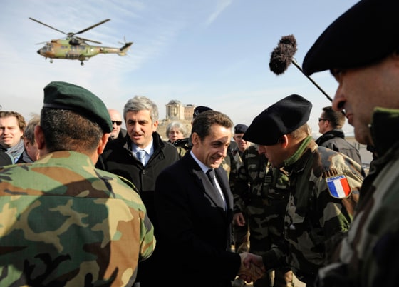 Image: Nicolas Sarkozy in Afghanistan