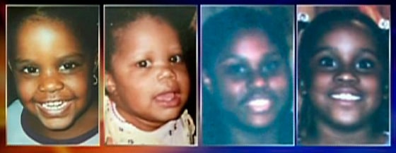 Image: The four daughters of Banita Jacks are seen. The children, N'Kiah Fogel, 6, Aja Fogel, 5, Brittany Jacks, 17, and Tatianna Jacks, 11