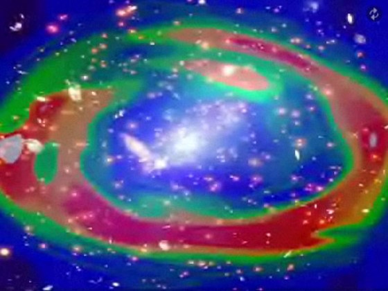 Image: Two galaxy clusters collide