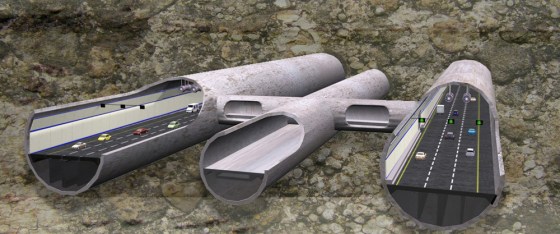 Image: Artist rendering of a proposed tunnel beneath Long Island Sound