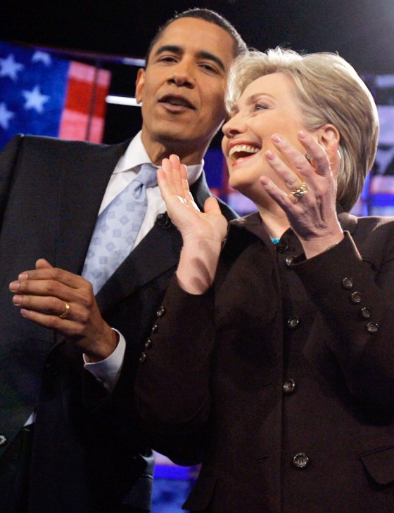 Image: Hillary Rodham Clinton, Barack Obama,
