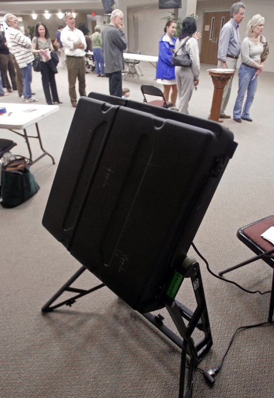 Image: voting machine