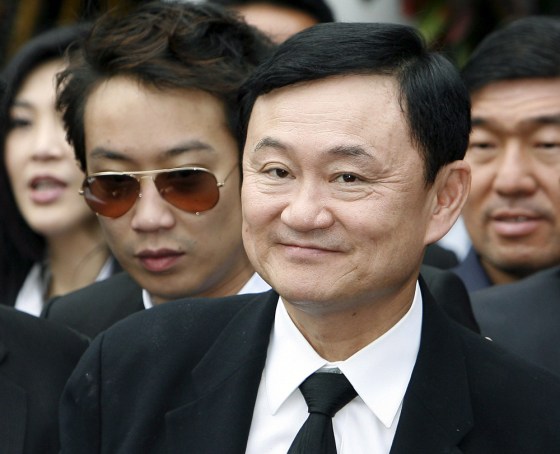 Image: Coup ousted premier Thaksin Shinawatra returns home to Thailand