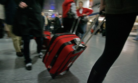 Image: Travelers at Penn Station
