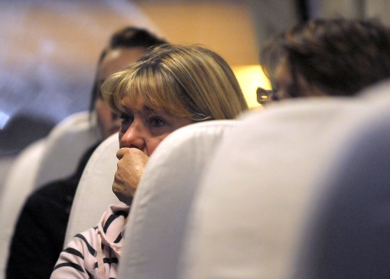 Image: A rescued unidentified Australian hostage