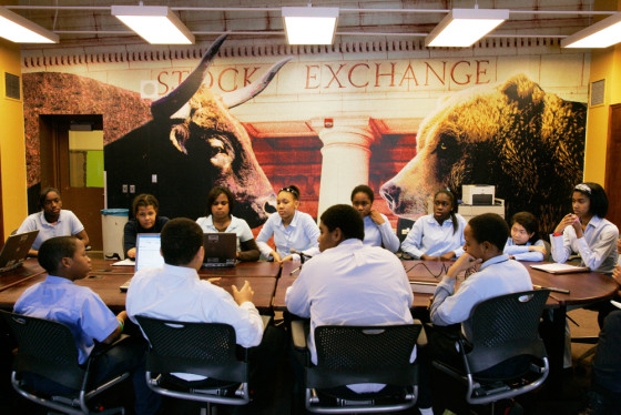 Image: Junior board of directors at Ariel Community Academy