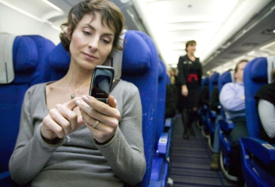 Image: in flight mobile service
