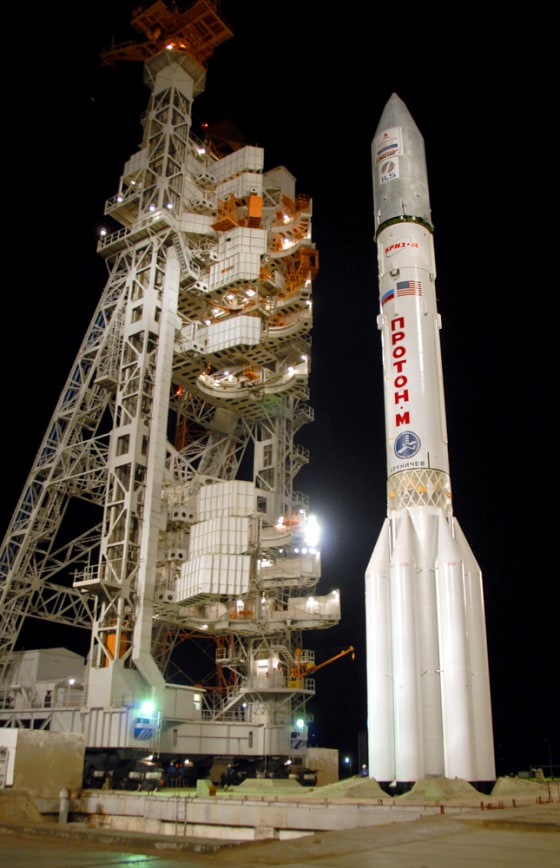 Image: Russian Proton-M booster with U.S. built AMS-14 satellite