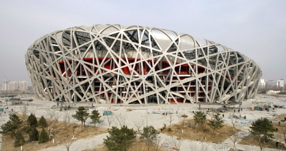 Image: The National Stadium,\"Bird's Nest,\" in Beijing