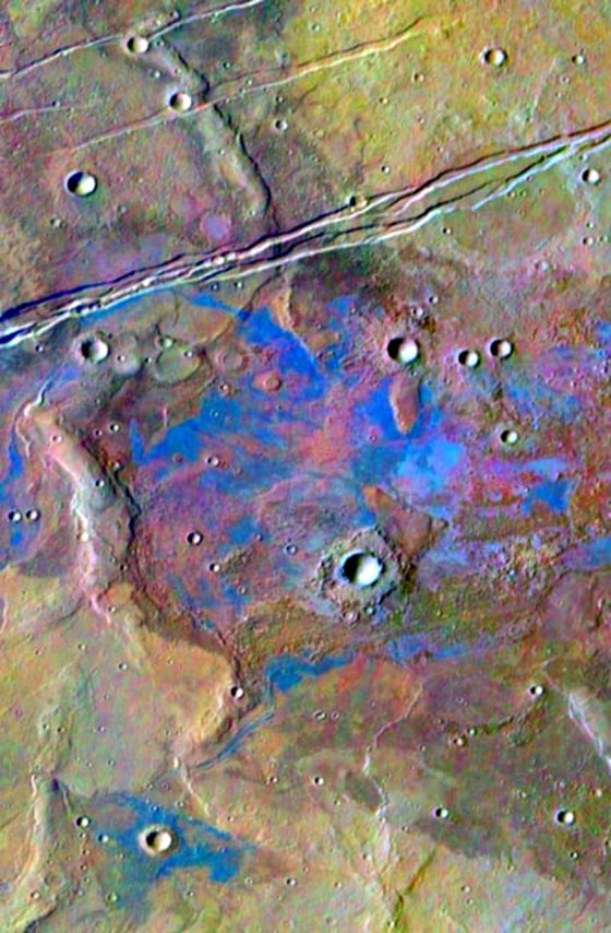 Image: Salt deposits on Mars