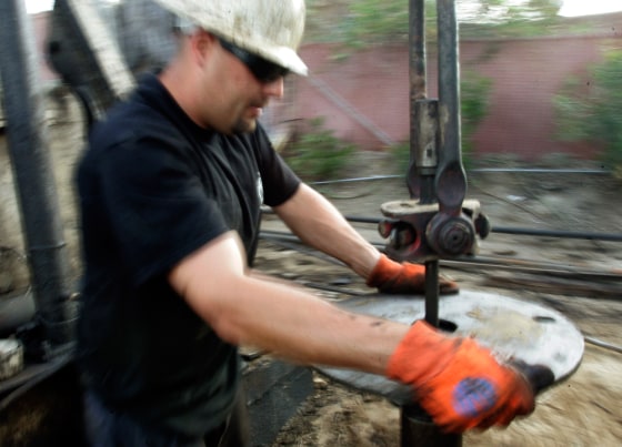 Image: oil worker Mike Simmons