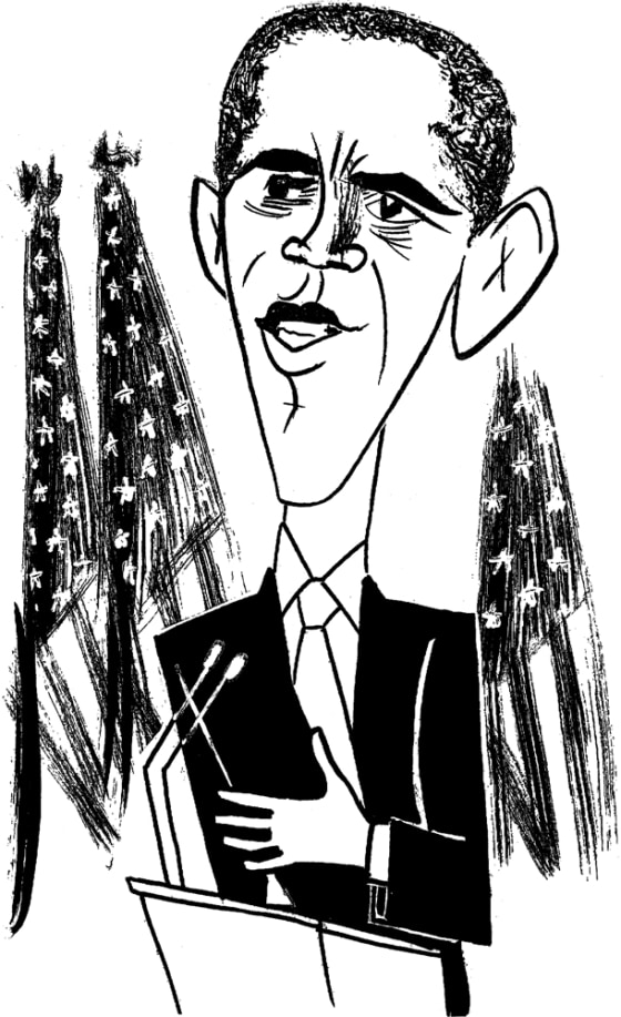 Image: New Yorker illustration of Barack Obama.